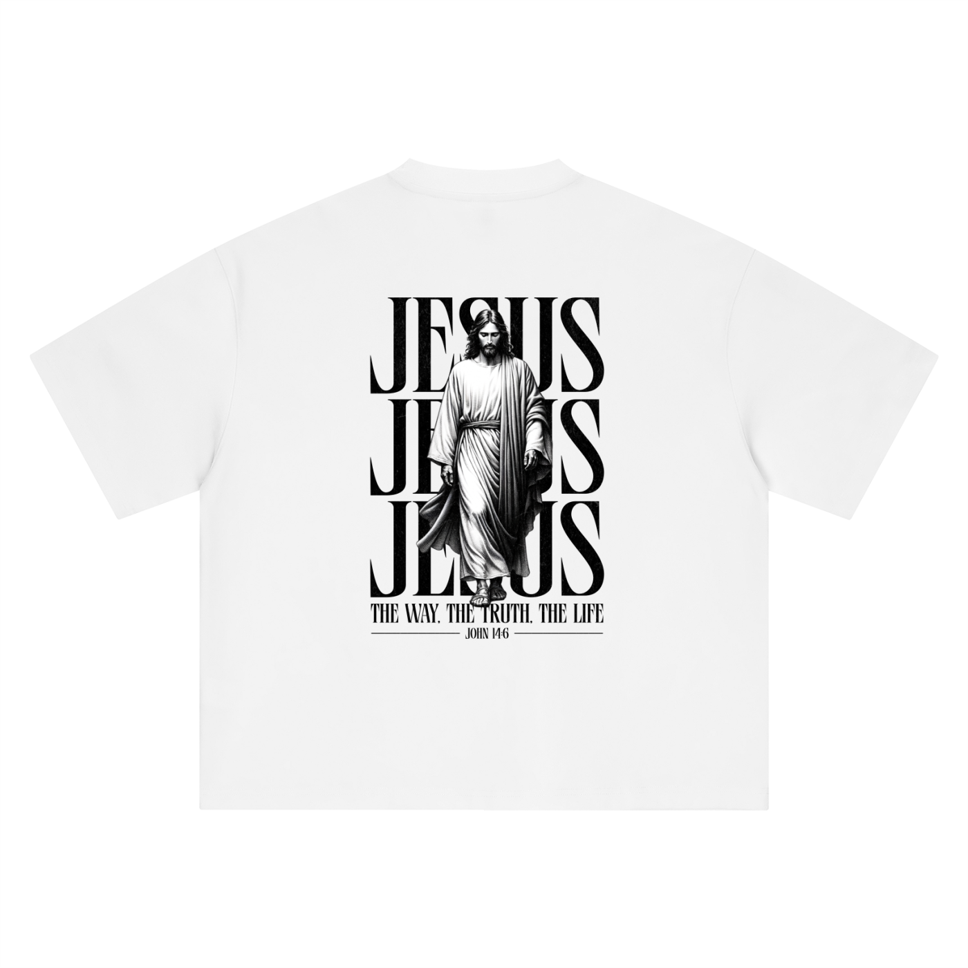 The Way The Truth The Life Oversized Tee