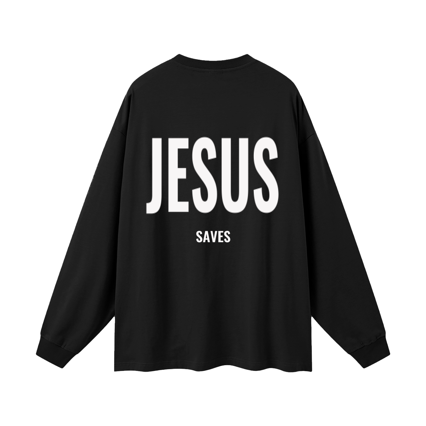 Oversized Jesus Saves L/S Tee