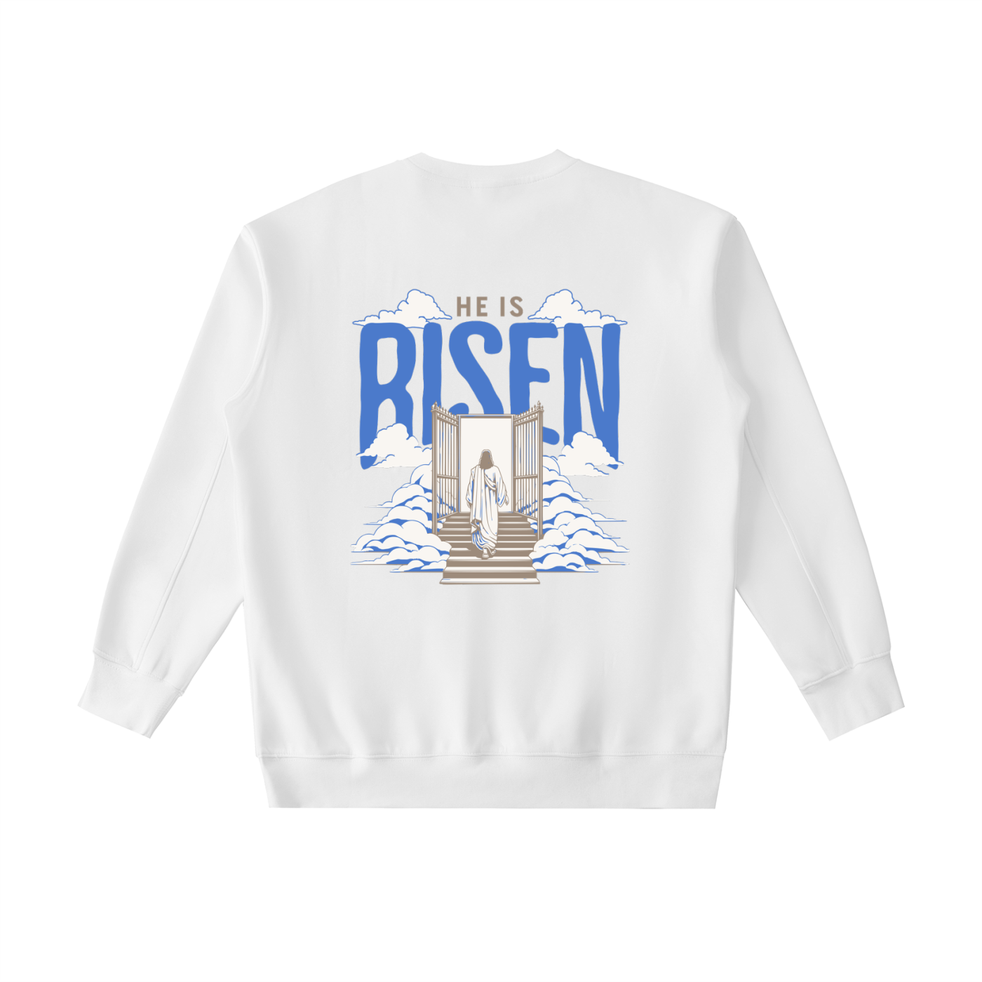 He Is Risen Heavyweight Crewneck Sweatshirt