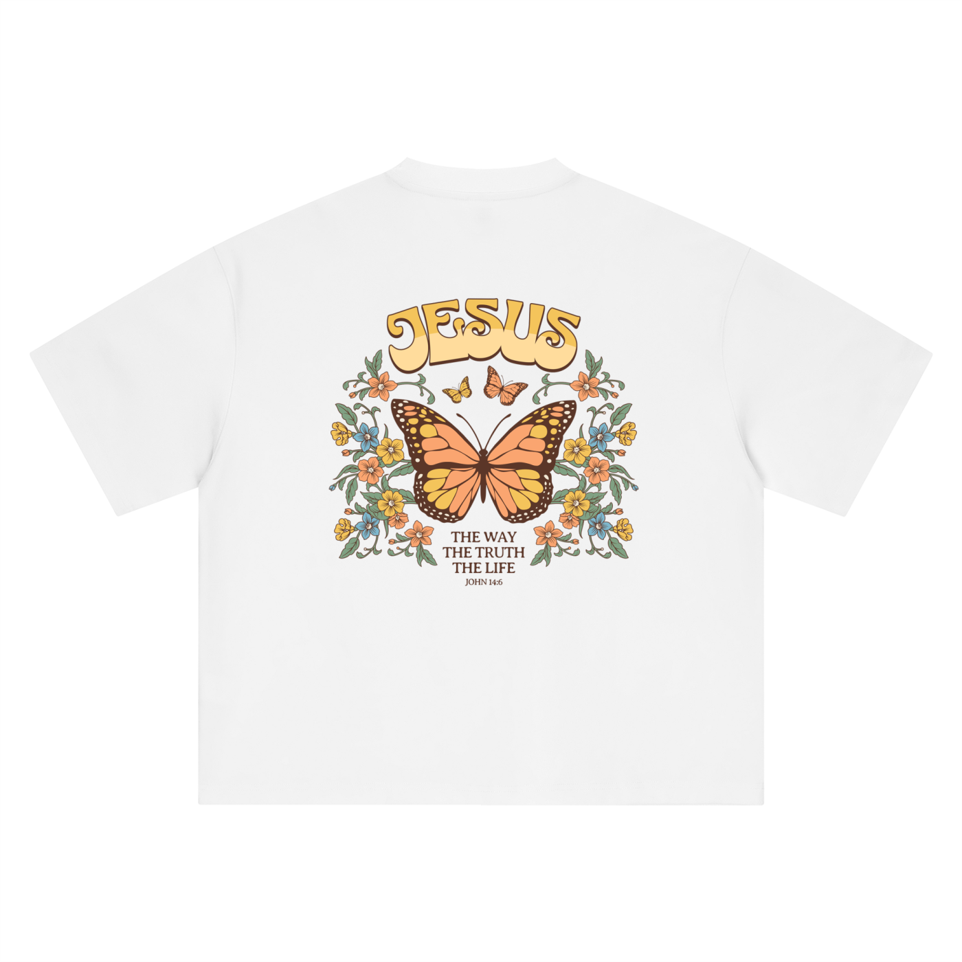 Jesus Butterfly Oversized Tee