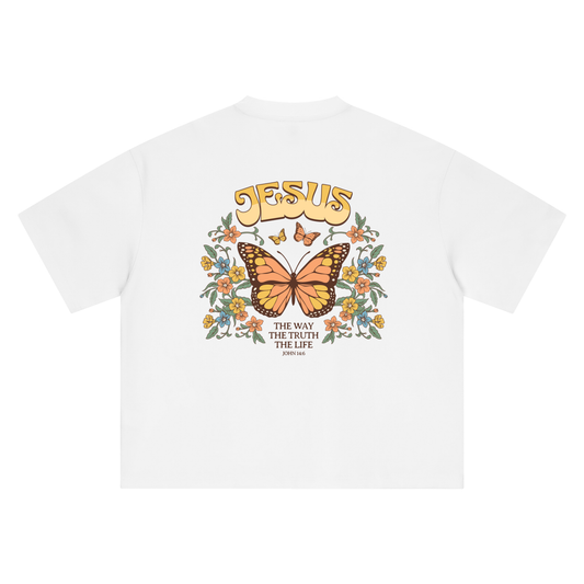 Jesus Butterfly Oversized Tee